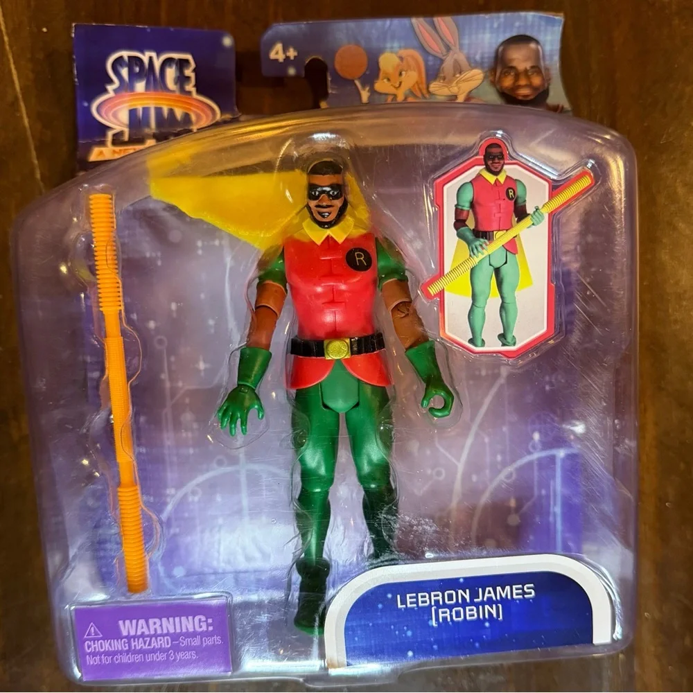 LeBron James Space Jam Robin Action Figure with Cape